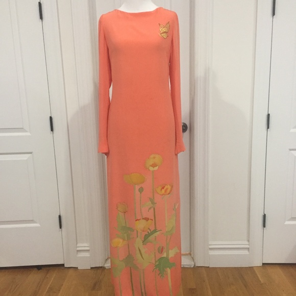 Hand Sewn Dresses & Skirts - Hand-Painted Silk Gown